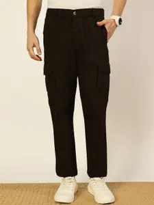 Thomas Scott Men Smart Slim Fit Easy Wash Cargos Trousers