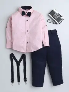 Lil homies Boys Printed Shirt with Trousers
