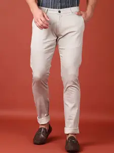 V-Mart Men Printed Slim Fit Chinos Casual Trousers