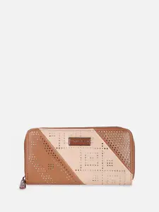 Van Heusen Woman Women Geometric Printed Leather Zip Around Wallet