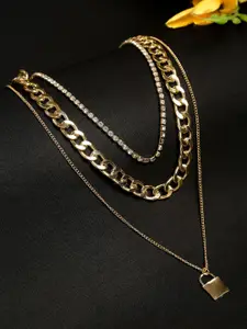 YouBella Gold-Plated Layered Necklace