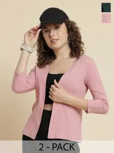 UnaOne Pack Of 2 Pure Cotton Shrug