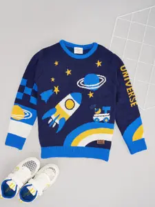 Pantaloons Junior Boys Quirky Printed Pullover