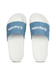 Aqualite Women Men Printed Open Toe Slip On Sliders