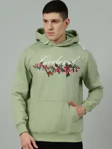 GO DEVIL Men Printed Hooded Sweatshirt