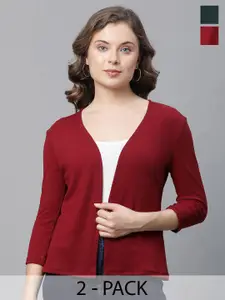 UnaOne Pack Of 2 Pure Cotton Shrug