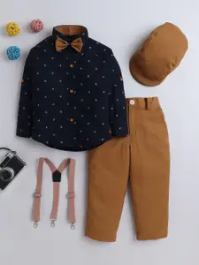 Lil homies Boys Printed Shirt with Trousers