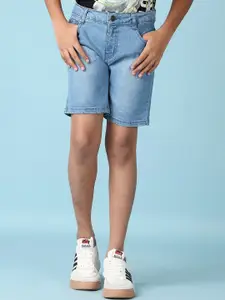 V-Mart Boys Cotton Regular Fit Washed Shorts