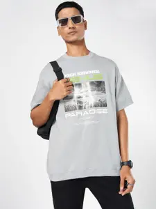 SF JEANS by Pantaloons Men Printed Short Sleeves Pullover Sweatshirt