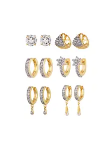 YouBella Contemporary Hoop Earrings