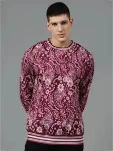 GO DEVIL Men Paisley Printed Sweatshirt