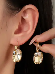 SALTY Gem Stone Studded Contemporary Celestial Drop Earrings