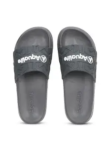 Aqualite Men Printed Cushion Sliders Buckle Strap Sliders