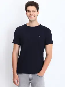 Allen Solly Men Solid Round Neck Cotton T-shirt