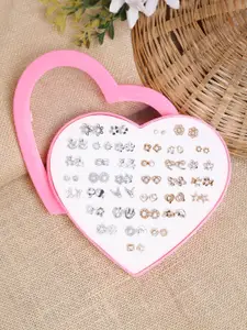 YouBella Set of 36 Stone Studded Contemporary Studs