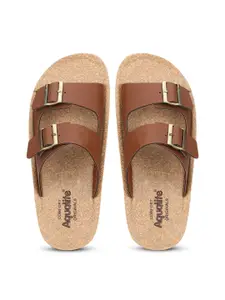 Aqualite Men Slippers Buckle Strap Sliders Comfortable Flip Flops