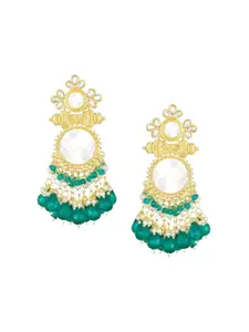Peora Contemporary Kundan Drop Earrings