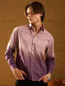 DENNISON Men Relaxed Ombre Opaque Casual Shirt