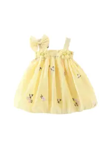 StyleCast x Revolte Girls Cotton Floral Embroidered A-Line Dress