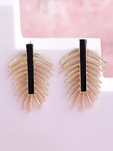 Bohey by KARATCART Gold Plated Contemporary Drop Earrings