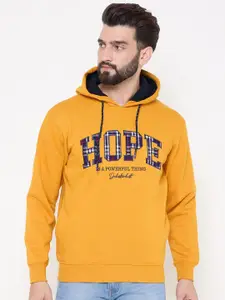 Duke Men Typography Printed Hooded Long Sleeves Pullover Sweatshirt