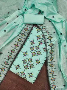 MANVAA Embellished Unstitched Dress Material