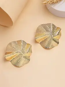 Bohey by KARATCART Gold Plated Contemporary Studs