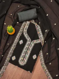 MANVAA Floral Embellished Unstitched Dress Material