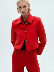 MANGO Crop Tailored Blazer