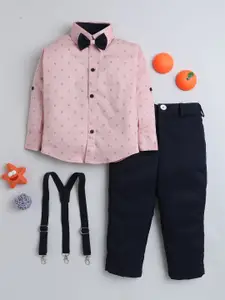 Lil homies Boys Printed Shirt with Trousers