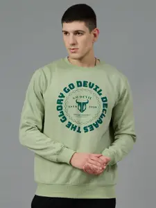 GO DEVIL Men Printed Pullover Sweatshirt