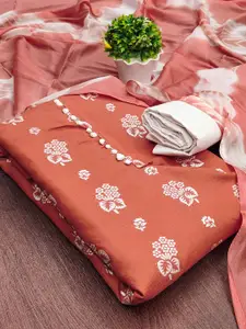 MANVAA Floral Printed Unstitched Dress Material