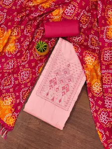 MANVAA Floral Embellished Sequinned Unstitched Dress Material