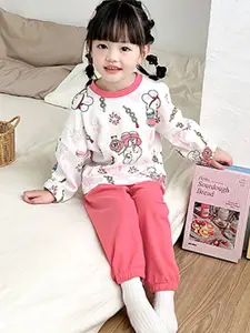 StyleCast x Revolte Girls Printed T-shirt with Joggers