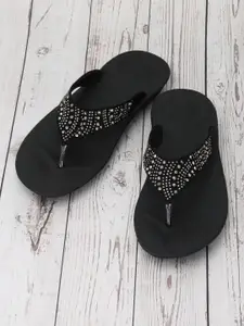 Zyla Women Embellished Open Toe Flats