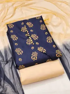 MANVAA Floral Printed Unstitched Dress Material