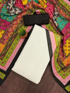 MANVAA Floral Embellished Unstitched Dress Material