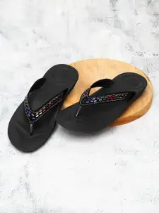 Zyla Women Embellished Open Toe Flats