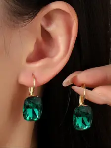 SALTY Opulent Gem Stone Studded Contemporary Celestial Hoop Earrings