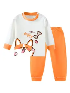 StyleCast x Revolte Boys Round Neck Printed T-shirt with Joggers