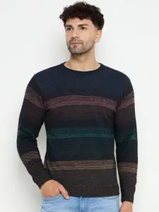 Duke Men Striped Winter Pullover