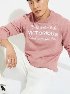 max URB_N Men Embroidered Sweater