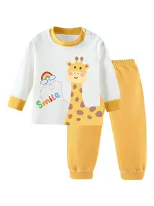 StyleCast x Revolte Boys Printed Round Neck Long Sleeves T-Shirt With Jogger