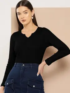 Dream Beauty Fashion Women V-Neck Regular Top