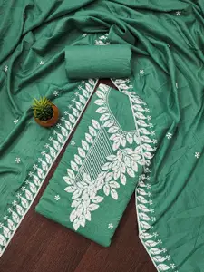 MANVAA Ethnic Motifs Embellished Unstitched Dress Material