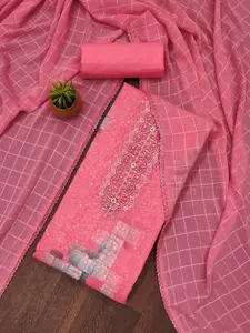 MANVAA Embellished Unstitched Dress Material