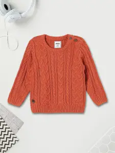 max Boys Cable Knit Pullover
