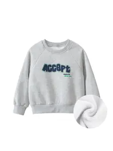 StyleCast x Revolte Boys Printed Cotton Round Neck Full Sleeves Pullover Sweatshirt