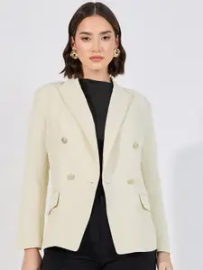 Styli Women Regular Length Regular Fit Double Breasted Blazer