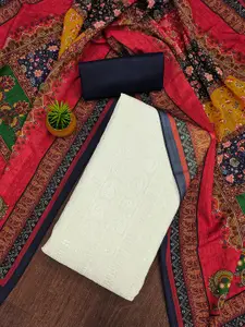 MANVAA Embroidered Unstitched Dress Material